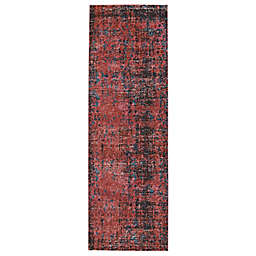 Vibe by Jaipur Living Ezlyn 2'6 x 8' Runner in Teal/Red