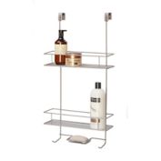 Simply Essential&trade; Over-the-Shower Door Caddy in Brushed Nickel