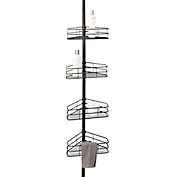 Simply Essential&trade; 4-Tier Tension Pole Shower Caddy in Bronze