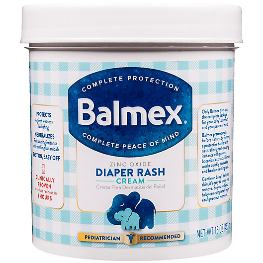 Alternate image 1 for Balmex® 16 oz. Zinc Oxide Diaper Rash Cream Jar