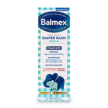 Balmex&reg; 4 oz. Zinc Oxide Diaper Rash Cream Tube. View a larger version of this product image.