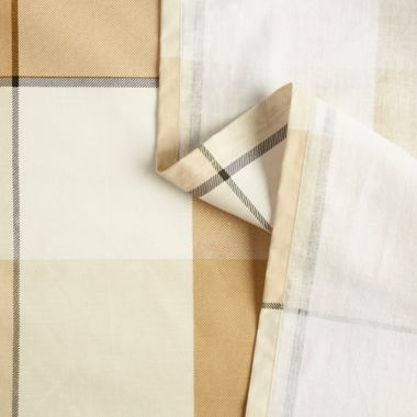 Bee &amp; Willow&trade; Tonal Check 60-Inch x 120-Inch Oblong Laminated Tablecloth in Yellow. View a larger version of this product image.