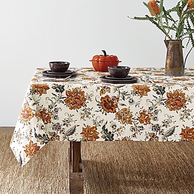 Bee &amp; Willow&trade; Jacobean 52-Inch x 70-Inch Oblong Laminated Tablecloth in Spice. View a larger version of this product image.