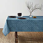 Alternate image 1 for Bee &amp; Willow&trade; Etched 60-Inch x 84-Inch Oblong Laminated Tablecloth in Chambray