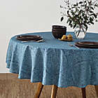 Alternate image 1 for Bee &amp; Willow&trade; Etched 70-Inch Round Laminated Tablecloth in Chambray