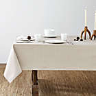 Alternate image 1 for Bee &amp; Willow&trade; Textured Weave 60-Inch x 120-Inch Oblong Laminated Tablecloth in Taupe
