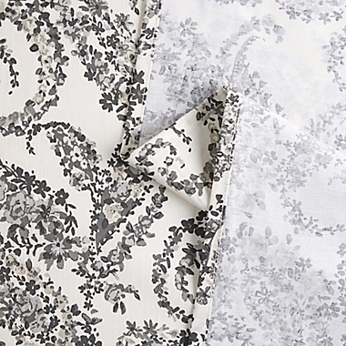 Bee &amp; Willow&trade; Paisley 60-Inch x 102-Inch Oblong Laminated Tablecloth in Grey. View a larger version of this product image.