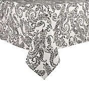 Bee &amp; Willow&trade; Paisley Oblong Laminated Tablecloth in Grey