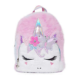 OMG Accessories Miss Gwen Tie Dye Butterfly Crown Plush Mini Backpack in Lavender