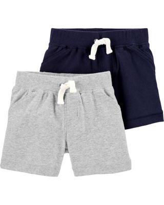 carter&#39;s&reg; 2-Pack Shorts in Blue/Grey