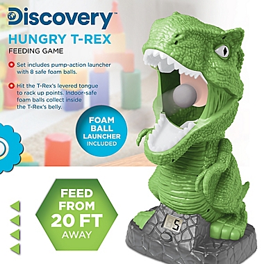 Discovery Kids&trade; T-Rex Feeding Game in Green/White. View a larger version of this product image.