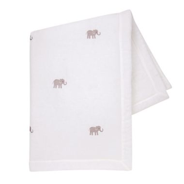 Lambs &amp; Ivy&reg; Infant/Toddler Signature Elephant Crib Quilt in Grey. View a larger version of this product image.