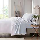 Alternate image 0 for Clean Spaces Charcoal-Infused Solid Microfiber Queen Sheet Set in Light Grey
