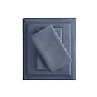 Alternate image 1 for Charcoal-Infused Microfiber Queen Sheet Set in Indigo