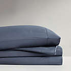 Alternate image 2 for Charcoal-Infused Microfiber Queen Sheet Set in Indigo