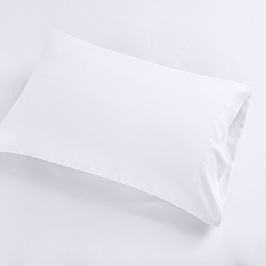Charcoal-Infused Microfiber Queen Sheet Set in White. View a larger version of this product image.