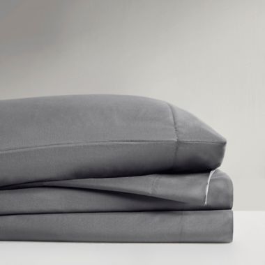 Charcoal-Infused Microfiber Full Sheet Set in Charcoal. View a larger version of this product image.