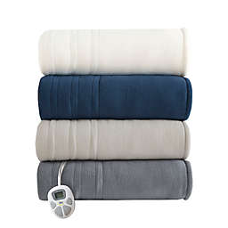 Serta® Fleece to Sherpa Heated Blanket