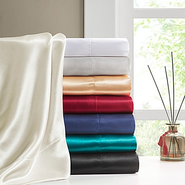 Madison Park Essentials Wrinkle Free Satin Pillowcases (Set of 2). View a larger version of this product image.