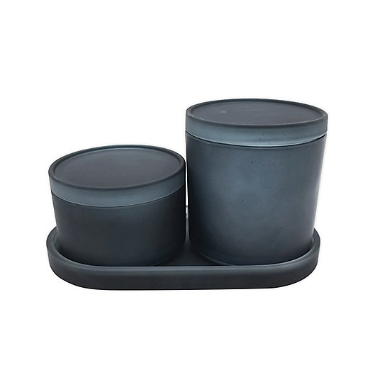 Alternate image 1 for Haven™ Eulo 3-Piece Jar and Tray Set