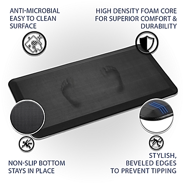 ComfiLife Anti-Fatigue 39-Inch Memory Foam Comfort Mat in Black. View a larger version of this product image.