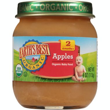 Earth's Best&reg; 4 oz. Stage 2 Organic Apples Baby Food. View a larger version of this product image.