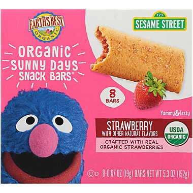 Earth&#39;s Best&reg; 8-Pack Organic Sunny Days Strawberry Snack Bars&reg;. View a larger version of this product image.