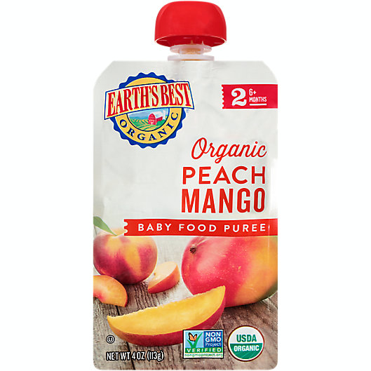 Alternate image 1 for Earth's Best® Organic 4 oz. Peach Mango Baby Food Puree