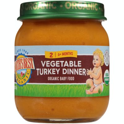 Earth&#39;s Best&reg; 4 oz. Stage 2 Organic Vegetable Turkey Baby Food