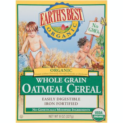 Earth&#39;s Best&reg; Organic 8 oz. Whole Grain Oatmeal Cereal