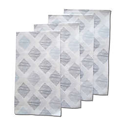 Simply Essential™ Sketched Diamond 32-Count Paper Guest Towels in Blue