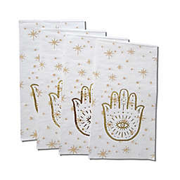 Wild Sage™ Hamsa 32-Count Paper Guest Towels in Gold