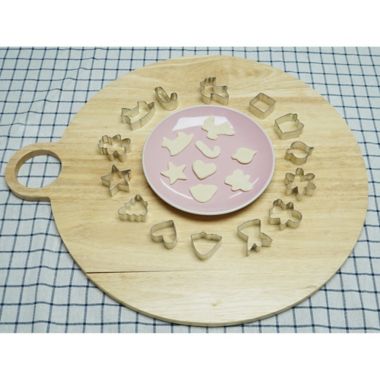 H for Happy&trade; 40-Count Fall/Winter Seasonal Holiday Cookie Cutters in Silver. View a larger version of this product image.