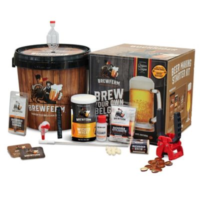Brewferm&reg; Buckriders Belgium Home Brewing Premium Deluxe Wicked Wheat Craft Beer Kit