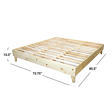 eLuxury Supply&reg; Pinewood Platform Bed. View a larger version of this product image.