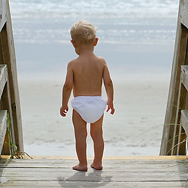 i play.&reg; by green sprouts&reg; Size 24M Snap Swim Diaper in White. View a larger version of this product image.