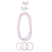 Capelli New York 8-Piece Hair Clip and Jewelry Set in Purple