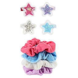 Capelli New York 8-Piece Star Hair Clip and Scrunchie Set
