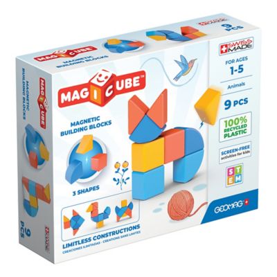 Geomag&trade; Magicube&trade; 9-Piece Magnetic Building Block Set in Blue/Multi