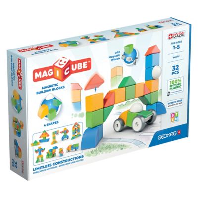 Geomag&trade; Magicube&trade; 32-Piece Magnetic Building Block Set in Blue/Multi