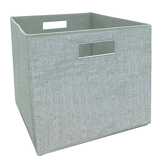 Alternate image 1 for Squared Away™ 13-Inch Collapsible Storage Bin in Green