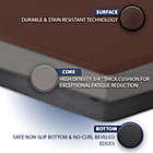 Alternate image 5 for ComfiLife Anti-Fatigue Premium 39-Inch Memory Foam Comfort Mat in Brown