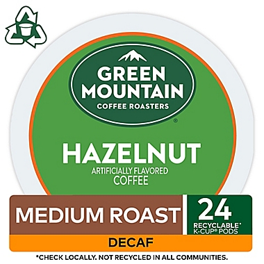 Green Mountain Coffee&reg; Hazelnut Decaf Coffee Keurig&reg; K-Cup&reg; Pods 24-Count. View a larger version of this product image.