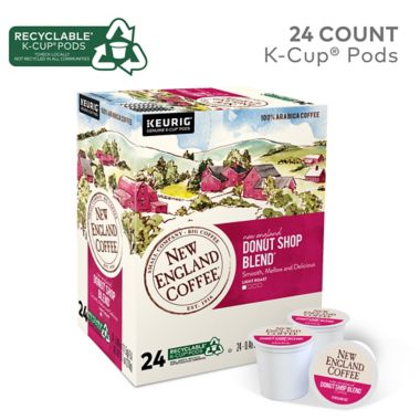 New England Coffee&reg; Donut Shop Blend&reg; Coffee Keurig&reg; K-Cup&reg; Pods 24-Count. View a larger version of this product image.
