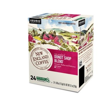 New England Coffee&reg; Donut Shop Blend&reg; Coffee Keurig&reg; K-Cup&reg; Pods 24-Count. View a larger version of this product image.