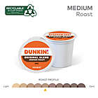 Alternate image 3 for Dunkin&#39; Donuts&reg; Original Blend Coffee Keurig&reg; K-Cup&reg; Pods 22-Count