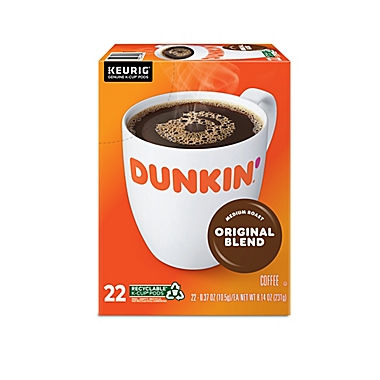 Dunkin&#39; Donuts&reg; Original Blend Coffee Keurig&reg; K-Cup&reg; Pods 22-Count. View a larger version of this product image.