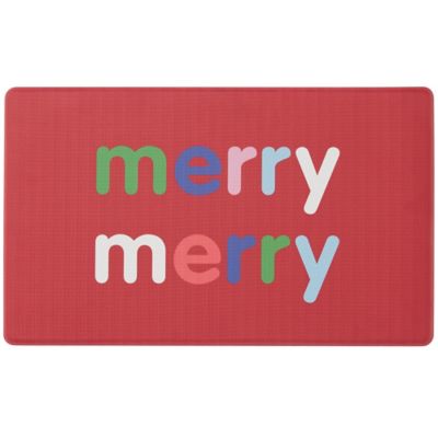 H for Happy&trade; 18&quot; x 30&quot; Merry Merry Kitchen Mat