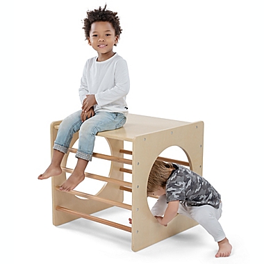 Cassarokids&reg; Wooden Pikler Climbing Cube. View a larger version of this product image.