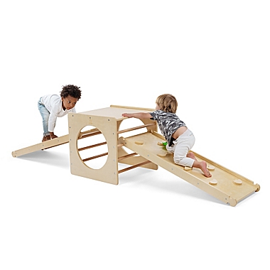 Cassarokids&reg; Wooden Pikler Climbing Cube. View a larger version of this product image.